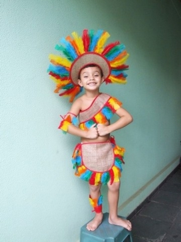 Comprar Fantasia de índio com Pena Valor Parada Inglesa - Comprar Fantasia de índio Carnaval