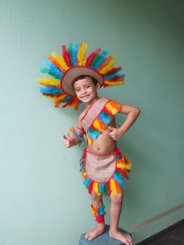 Comprar Fantasia de índio Infantil Pacaembu - Comprar Fantasia de índio Carnaval