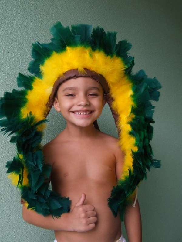 Fantasia de índio Masculina Infantil Vila Endres - Fantasia de índio Carnaval