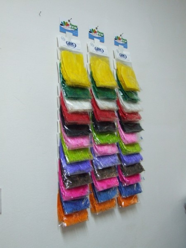Saco de Pena Colorida Guaianazes - Pena Colorida para Peteca